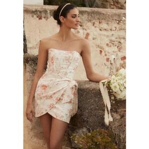 NWT V. CHAPMAN NASTURTIUM CORSET DRESS IN CARMEL VALLEY ROSE